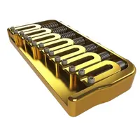 Instrumento musical de liga de alumínio, parafuso de liga de alumínio/aço inoxidável/de bronze, placa de ouro, corda de violão, bloco l para ponte rígida