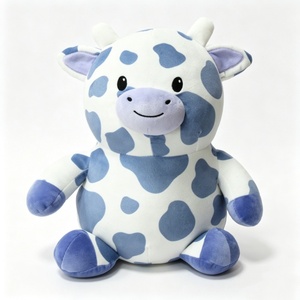 Custom <b>Cow</b> stuffed animal, Blue <b>cow</b> plush, Spotted <b>cow</b> plush, Cute <b>cow</b> toy, <b>Cow</b> plush - Product Image 1