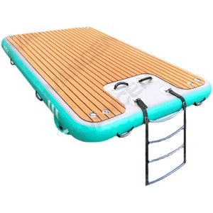 <span class=keywords><strong>Lit</strong></span> flottant gonflable, tapis antidérapant, plateforme flottante pour loisirs aquatiques en plein air, <span class=keywords><strong>pont</strong></span> flottant pour yacht, pas d'assemblage nécessaire - Product Image 5