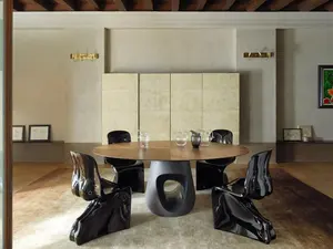 עץ למעלה מתכת בסיס תעשייתי מודרני עגול סלון חדר שינה אוכל שולחן קפה שולחן