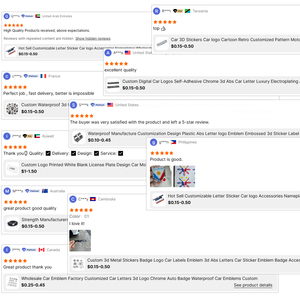 Biểu tượng xe hơi kim loại bán buôn nhà máy, chất lượng cao, mạ crôm 3D, thiết kế chữ logo ABS, trang trí nắp capo, phù hiệu xe hơi - Product Image 2