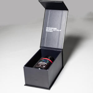 Boîte cosmétique et parfumée haut <span class=keywords><strong>de</strong></span> gamme en carton rigide noir mat avec insert, doublure en papier EVA biodégradable, aimantée - Product Image 3