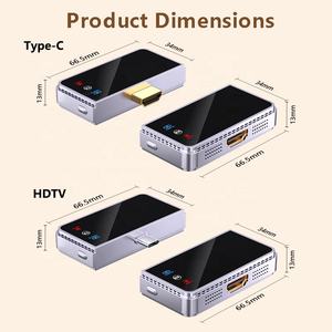 Transmisor y Receptor Inalámbrico para TV con Puerto Tipo-C 1080P, Compatible con Miracast, DLNA, AirPlay, Transmisión de <span class=keywords><strong>Video</strong></span> - Product Image 1