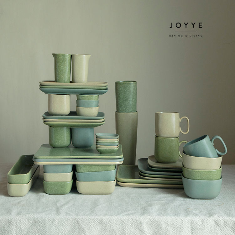 Best Selling Black Marble Tableware Elegant Durable Dinner Sets