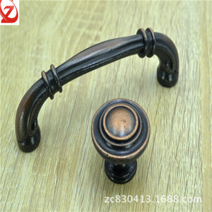 Antique Zinc Alloy Cabinet Handles Bar Shape Traditional Design Durable Furniture Hardware for Cupboard - Product Image 4