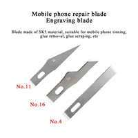 Bricolage réparation de téléphone portable IC grattoir colle lame de couteau NO.4 Double face OEM/ODM