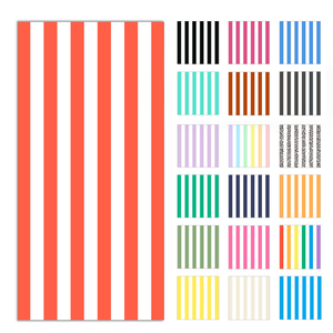 Toalla <span class=keywords><strong>de</strong></span> Playa <span class=keywords><strong>de</strong></span> Microfibra a Rayas Sublimada Personalizada, Toalla <span class=keywords><strong>de</strong></span> Lujo para Cabana, Playa o Piscina, Ligera, Antiarena, para Viaje - Product Image 5