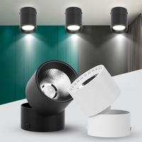 Spot de plafonnier led monté en surface pliable ajuster le projecteur projecteurs de lumière led downlight/projecteur led/lumière led vers le bas