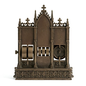 Calendrier Perpétuel en Résine Gothique Chrétienne Personnalisé en Gros, Calendrier de Bureau Antique Bronze, Ornement Décoratif pour Chambre - Product Image 5