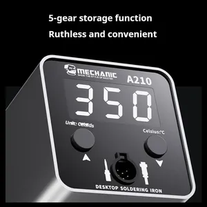 MECHANIC A210 Desktop Portable <strong>Soldering</strong> Station Mini <strong>Soldering</strong> <strong>Iron</strong> Precision Temperature <strong>Control</strong> Short Circuit Protect - Product Image 5