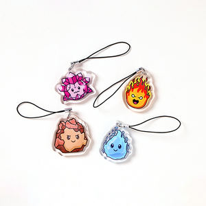 Ciondoli personalizzati per telefono in acrilico epossidico stampati su due lati graziosi portachiavi in plastica stile <span class=keywords><strong>Anime</strong></span> promozionale dal fornitore di fiducia - Product Image 4