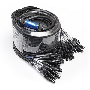 Cavo Snake Audio Multicore Bilanciato OFC a 32 Canali <span class=keywords><strong>XLR</strong></span> Maschio-Femmina da 20m con Connettori Metallici per Studio e Palco - Product Image 2