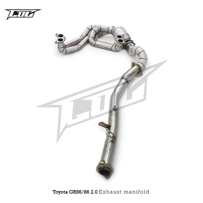 トヨタGR86/86 2.0 2022-2023用OEMエキゾーストマニホールド触媒
