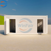 Maison préfabriquée pliable WinFair China, maison-conteneur moderne à une pièce de 20 pieds pour une installation rapide / Certifiée CE