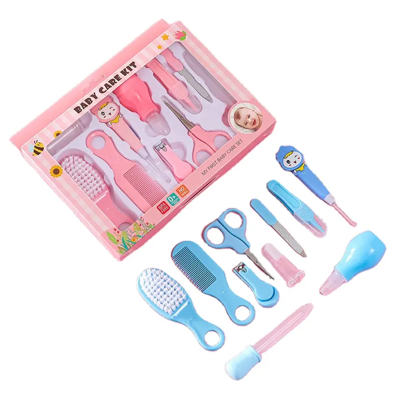 Cheap Wholesale Baby Nail Clippers Ear Picking Spoon Care 10 Pieces Set Baby Care Products