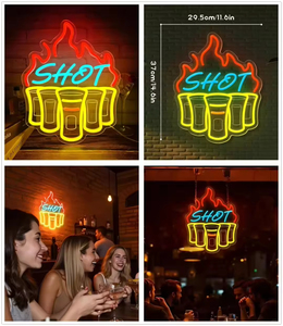 Insegna al Neon Personalizzata DC IP65 Impermeabile, Regalo per Fidanzata, Compleanno, Natale, Anniversario di Matrimonio, Bar, Negozi - Product Image 4