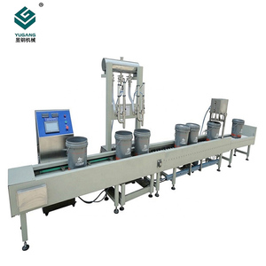 Botella automática de 10-20kg, lubricante líquido, aceite lubricante de motor, línea de producción de llenado de barril de pesaje - Product Image 2