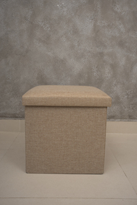 Modern <b>Stool</b> Living Room Furniture <b>Storage</b> Box Fabric Stainless Steel Bamboo Highest Quality Sample Available <b>Stools</b> Counter - Product Image 5