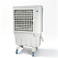 Refroidisseur d'eau axial portable KDT-90 avec écran LCD, 3 vitesses, roulettes verrouillables, 30-50 ㎡   Ventilateur de refroidissement commercial