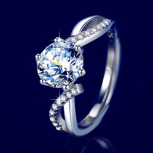 Anillo De Acero Inoxidable Simple Twist Band Diamond <b>Ring</b> <b>Adjustable</b> Open Zircon Wedding <b>Ring</b> Engagement Copper <b>Rings</b> for Bridal - Product Image 3