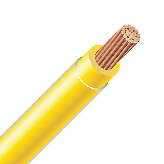 Bâtiment de ménage THHN Cuivre Électrique Câbles 14AWG 12 AWG 8AWG 6AWG Fils avec Housse En Nylon