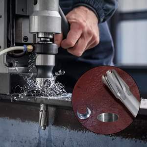 Ringfräser-Set mit 13 Hartmetallspitzen, 1 3/8 Zoll Schnitthöhe für Bohrmaschinen, mit <span class=keywords><strong>2</strong></span> Zentrierstiften, Gartenwerkzeug - Product Image 6