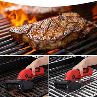 Kit de gril de cuisine pour barbecue, brosse de nettoyage, outils de cuisson, batterie au lithium, grattoir à glace électrique puissant