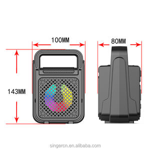 ZQS1372 LED luz colorida al aire libre inalámbrico PORTÁTIL ESTÉREO altavoz FM Radio bajo Woofer activo HIFI música Audio TWS Bt altavoz - Product Image 5