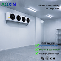 Refroidisseur d'air évaporatif à basse température OEM d'usine 23,9 kW avec ventilateurs de 500 mm pour unité de réfrigération de chambre froide à congélation profonde