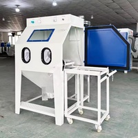Machine de sablage rotative à haute pression sur chariot, nettoyeur haute pression pour le polissage et le meulage de métaux