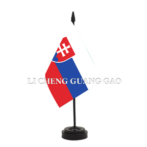Bandera de Escritorio de Sao <span class=keywords><strong>Tome</strong></span> y Príncipe, Mini Bandera de Mesa con Base Negra, Bandera Decorativa de Poliéster para Oficina y Hogar - Product Image 3