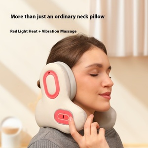 Portable U-Shaped <b>Neck</b> <b>Pillow</b> ANC Noise Reduction Heating Compress Cross-Border Mobile Phone Bluetooth Music Shoulder Massager - Product Image 6
