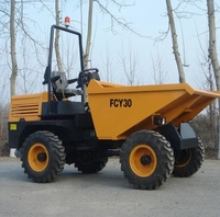 Tout nouveau FCY30 Mini dumper hydraulique 3 tonnes diesel roue dumper 4x4 camion à benne basculante minière à vendre