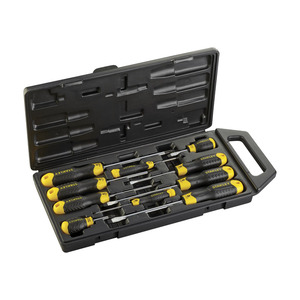 Juego de Destornilladores Stanley de 10 Piezas con Mango Acolchado, Kit de Herramientas Profesional - Product Image 1
