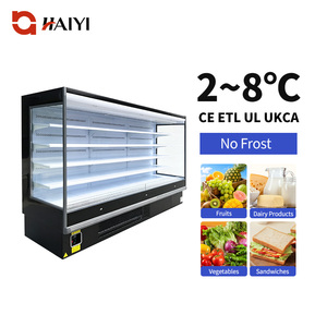 Refrigerador Comercial de Acero Inoxidable de Una Sola Temperatura con Múltiples Niveles, Exhibidor Abierto, Enfriamiento por Aire, Estantes Ajustables - Product Image 1