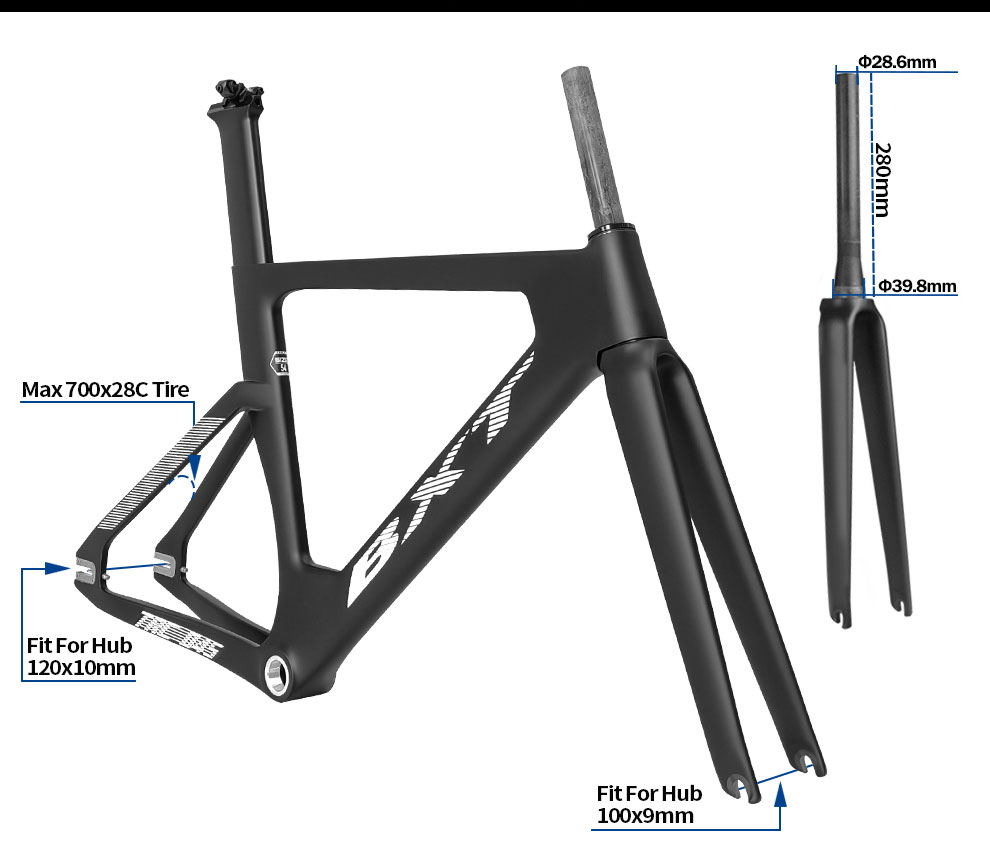 自転車本体 Dox speed frame size small ZX3 – Pedal Force super-light carbon bicycle