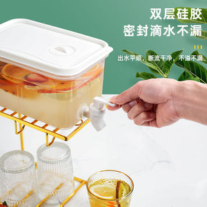 Jarra de agua fría de gran capacidad, rectangular, con grifo, para uso en el hogar, la oficina o fiestas. - Product Image 3