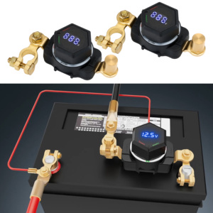 Heavy Duty Bạc mạ đồng Pin chuyển đổi ngắt kết nối isolator với điện áp hiển thị pin thiết bị đầu cuối cho ô tô RV xe - Product Image 2