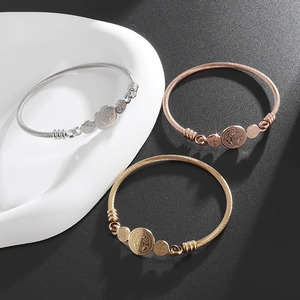 Pulsera de Acero Inoxidable con Cruz de <span class=keywords><strong>San</strong></span> <span class=keywords><strong>Benito</strong></span>, Joyería Cristiana para Hombre y Mujer, Pulsera de <span class=keywords><strong>San</strong></span> <span class=keywords><strong>Benito</strong></span>, Regalo Conmemorativo - Product Image 2