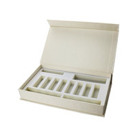 Vente en gros de boîte de bouteille de soin des ongles en gel vide en papier kraft de luxe personnalisé boîte d'emballage de vernis à ongles avec insert EVA