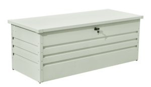 Banc de <span class=keywords><strong>jardin</strong></span> en métal imperméable de <span class=keywords><strong>grande</strong></span> capacité, conteneur de rangement pour patio avec système de verrouillage - Product Image 4