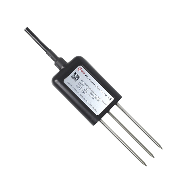 RK520-02 4-20mA RS485 Digital Three-in-One Soil Moisture Temperature Humidity  EC Sensor for Agriculture