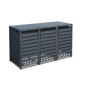 Capannone per <span class=keywords><strong>biciclette</strong></span> con deposito intelligente da <span class=keywords><strong>giardino</strong></span> esterno impermeabile in metallo mobile e chiudibile a chiave - Product Image 2