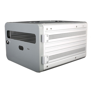 Chasis de Metal de Aluminio 4U Personalizado, Carcasa para <span class=keywords><strong>Señales</strong></span> de Locomotora, IP54, DIY, Amplificador HiFi, Acero Galvanizado, Iridio, OEM - Product Image 1