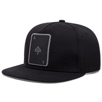 Casquette Snapback Poker Spade a K pour Hommes, Casquette de Baseball en Cuir à Visière Plate Style Hip Hop, Chapeaux Streetwear Personnalisables pour Hommes et Femmes