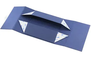 Caja de regalo de empaquetado cosmética personalizada para el cuidado de la piel Caja de regalo de doble puerta plegable rígida de lujo con tapa magnética