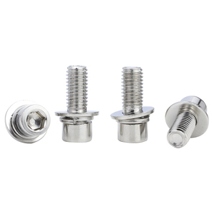 Vis à tête hexagonale en acier au carbone zingué avec jeu de joints M4 M5 M6, ensemble de vis à tête Allen - Product Image 3