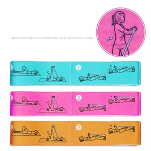 Stretch <b>Band</b> Resistance <b>band</b> Yoga <b>Stretching</b> Strap With Loops For Physical Therapy Yoga - Product Image 2