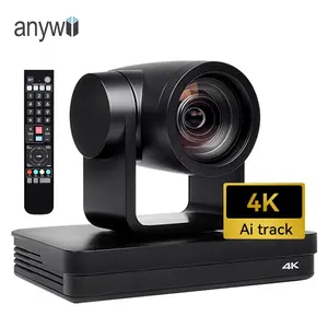 Anywii USB 웹캠 4k 원격 제어 자동 추적 hd 웹캠 4k 360 회의 카메라 줌 룸 회의