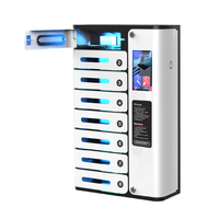 Y2 Power MIA Premium, Gabinete de Carga para Celulares con Pantalla Táctil de 8 Puertas, Fácil de Usar, Cargador de Teléfonos Móviles Montado en la Pared, Ideal para Cafeterías